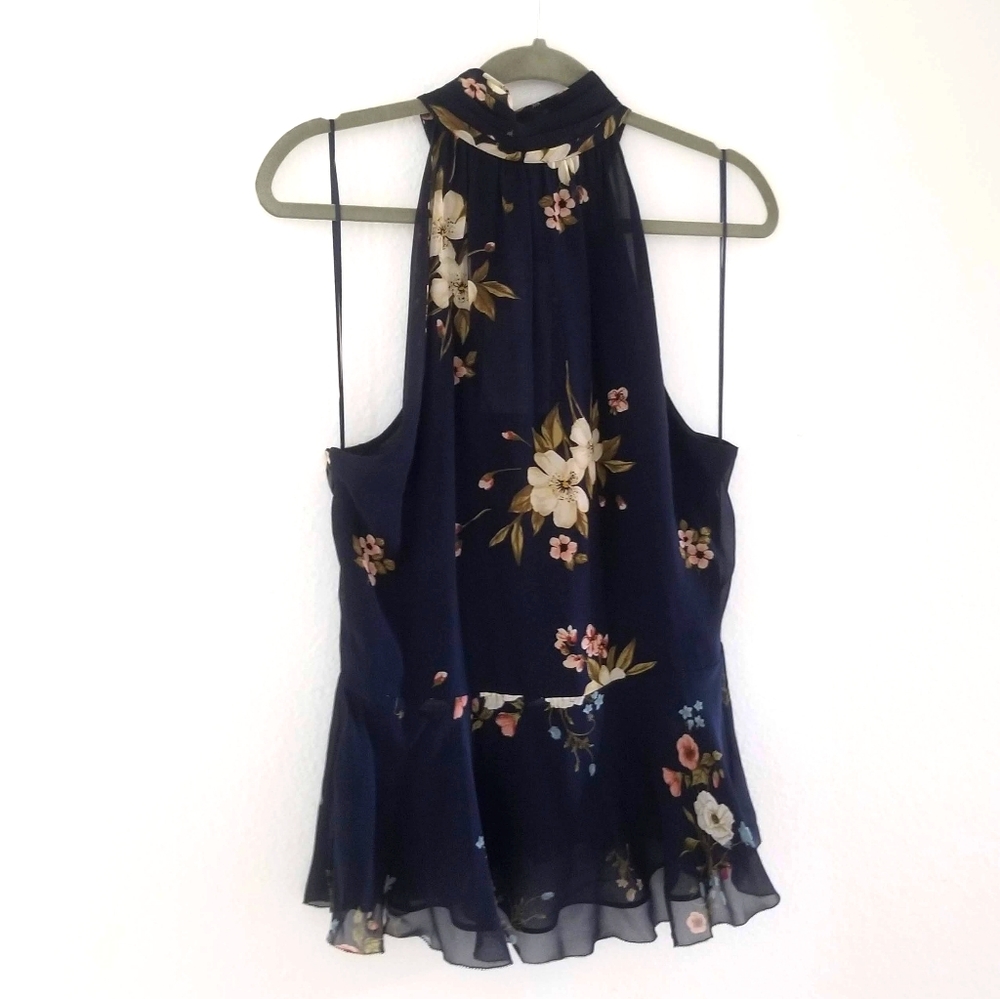 Joie Abbigayle high neck sleveless floral top 12